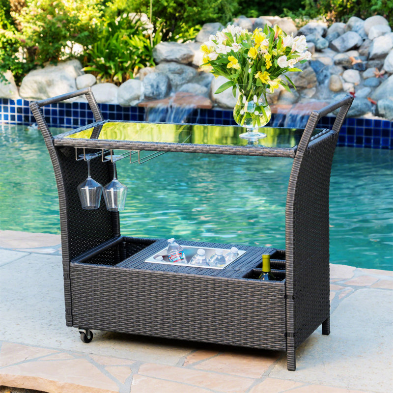 Chariot-bar Bahama Pe Kd (sans tabouret inclus), Gris