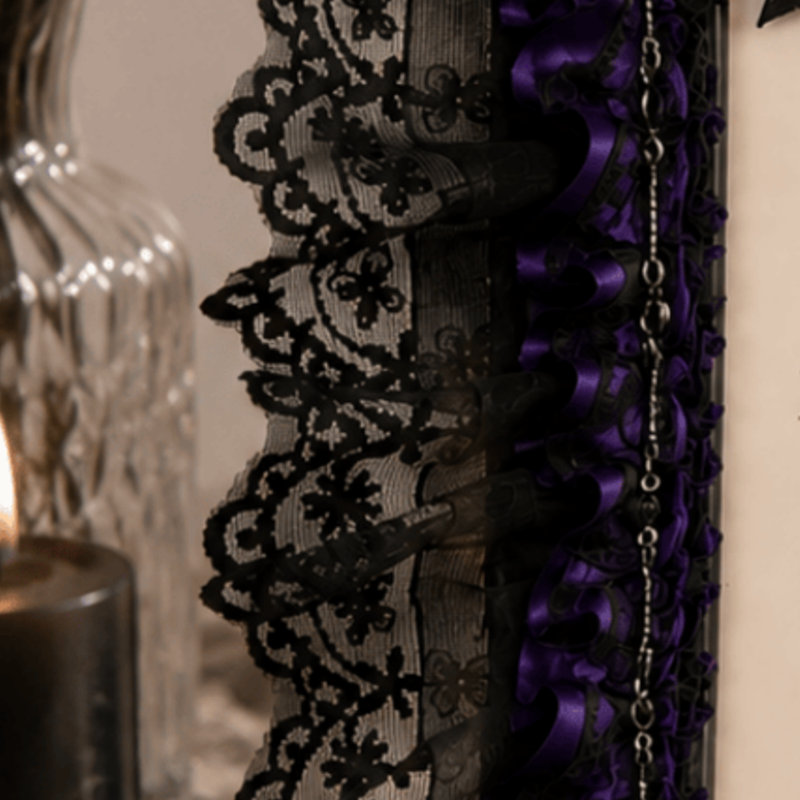 Cadre photo gothique mauve Nocturne