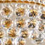 Lustre Empire à 9 lumières de 23 cm (9 po) avec cristaux, doré-462845003