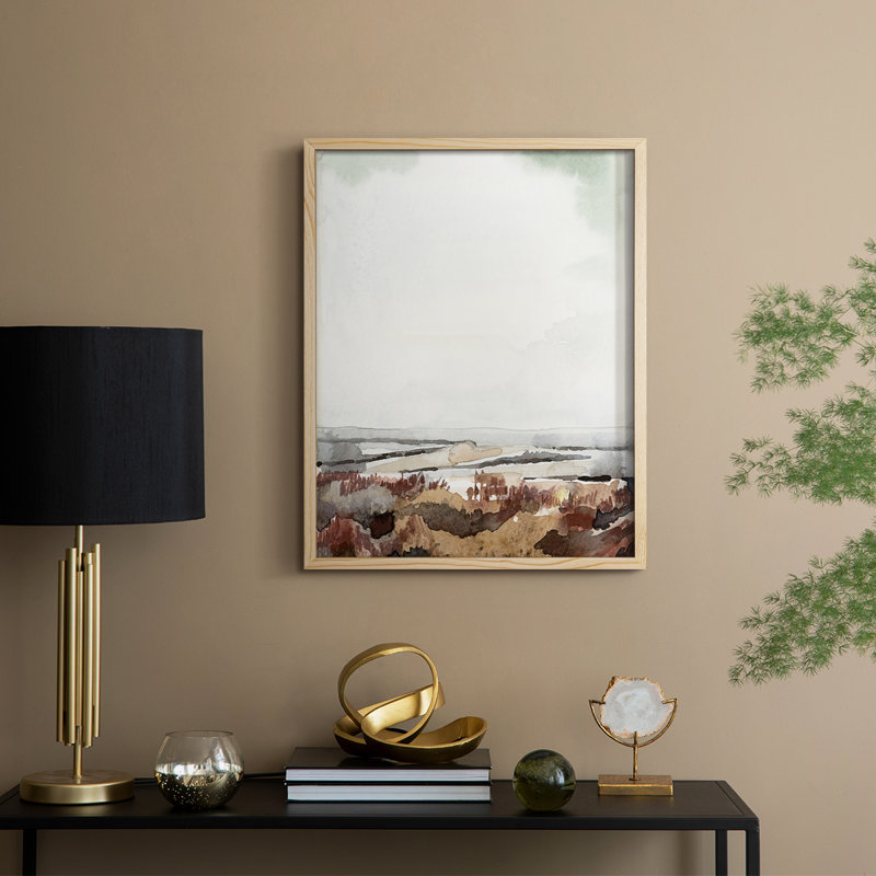 Coastal Inlet Study I, reproduction encadrée - bois massif, H 21 po x l 17 po