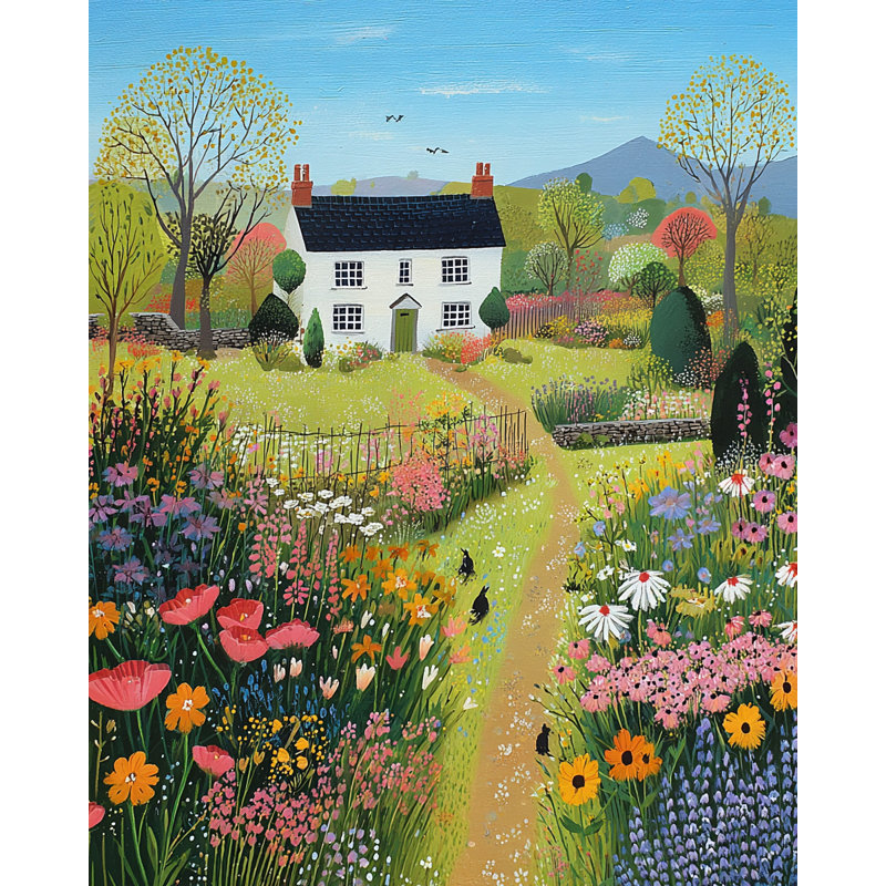«Golden Field Lilies», art mural sur toile tendue, H 40 po x l 30 po x P 1,5 po