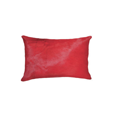 12" x 20" Chevron Cowhide Throw Pillow