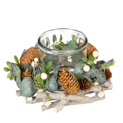 Glass Tabletop Tealight Holder