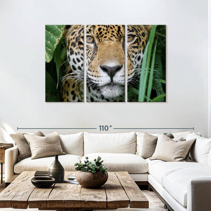 Amazon Jungle Jaguar, 48" H x 74" W
