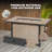 Outdoor 43’’ Fire Pit Table, 50,000 Btu Propane Fire Pit With Wind Guard