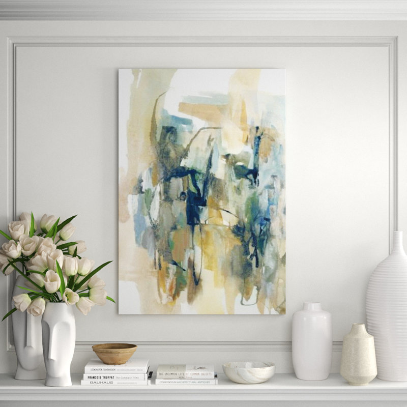 Natural Spread II Painting by Sonia Noir, Image Brush Gel, 44" H x 30" W