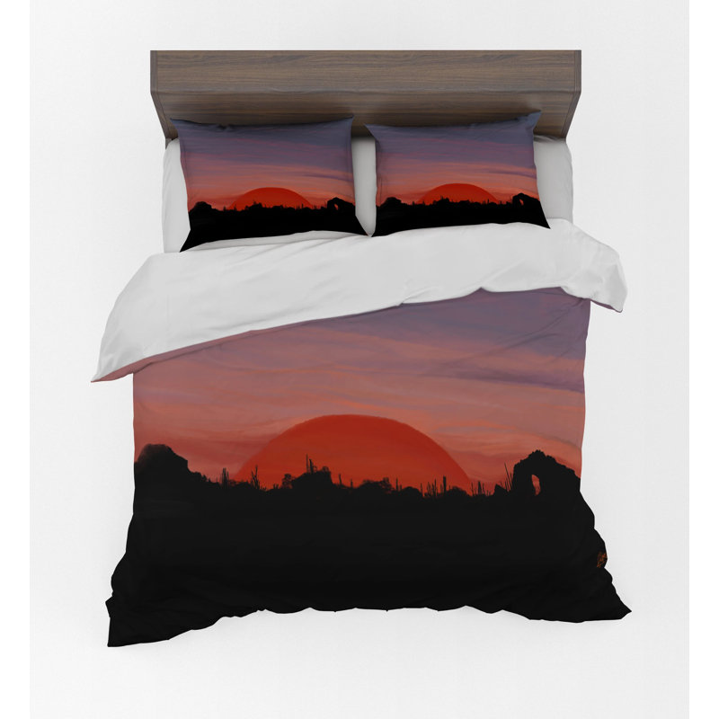 Desert Sunset Comforter Set, Twin Comforter + 1 Standard Pillowcase