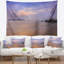 Paysage coucher de soleil jaunâtre à Lung Kwu Tan, tapisserie côtière-28487204