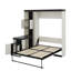 Lit escamotable double avec bureau et armoires