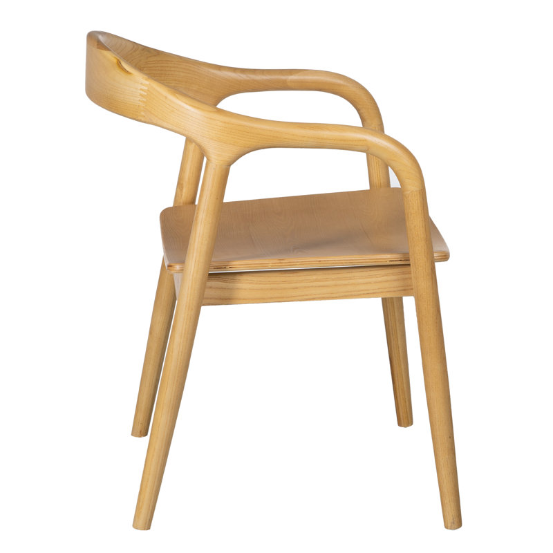 Kinzel 43cm H Solid Wood Backless Armchair