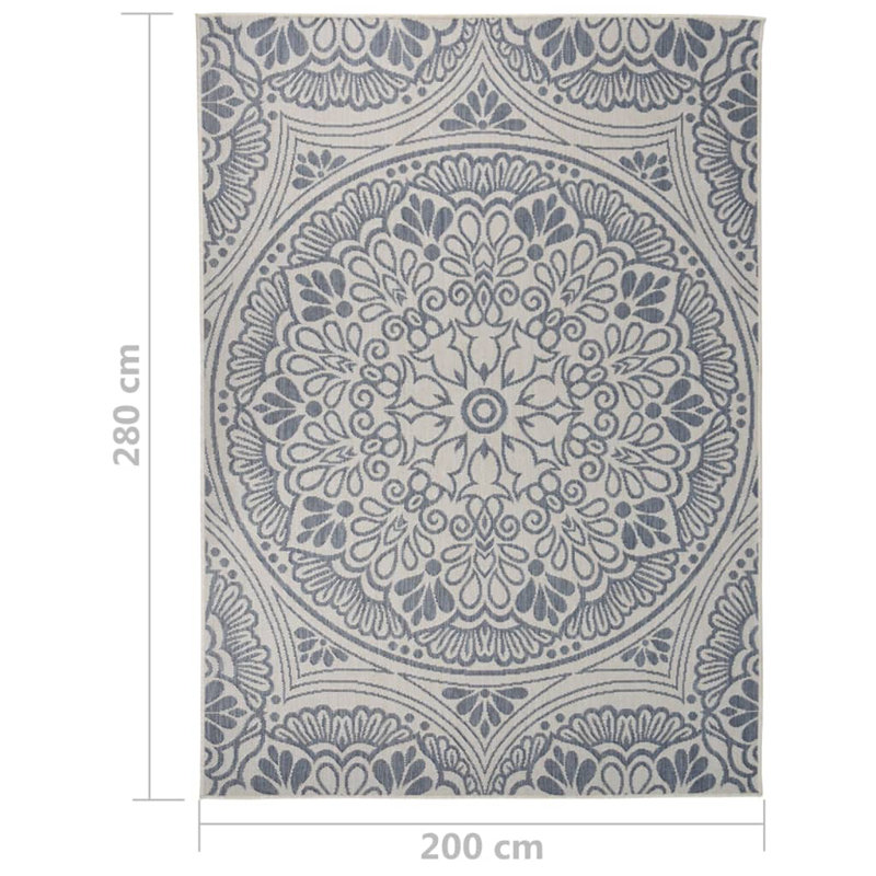 Luro Floral Hand Woven Indoor / Outdoor Area Rug, Rectangle 200 x 280cm