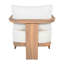 Fauteuil d'appoint d'extérieur en bois d'acacia Burlow-131385229