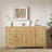 Vintage 59 Inch Brown Accent Cabinet With 4 Doors, Natural Wood Media And Console Storage For Diverse Home Use