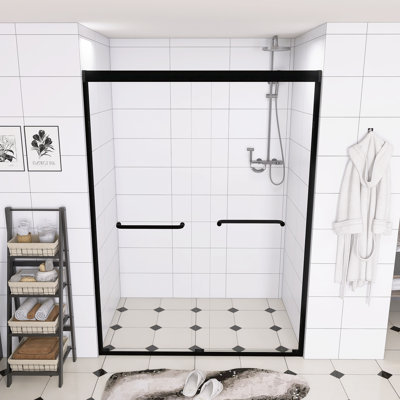 Aluminum Frame Double Sliding Shower Door