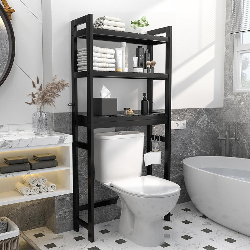 Tablette de rangement au-dessus de la toilette