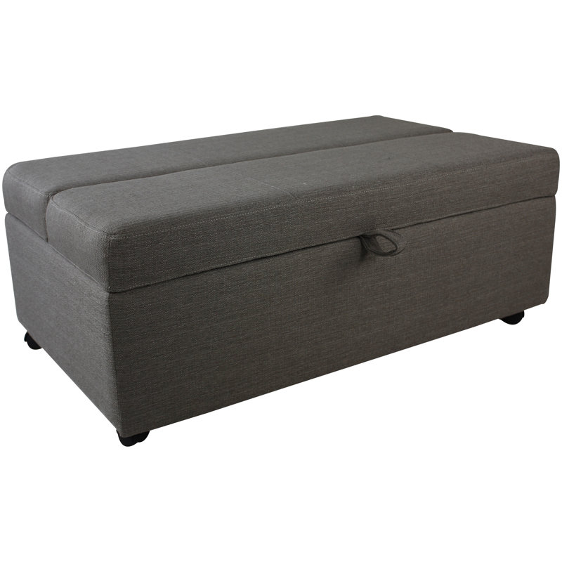 Repose-pieds avec rangement Upton, Taupe