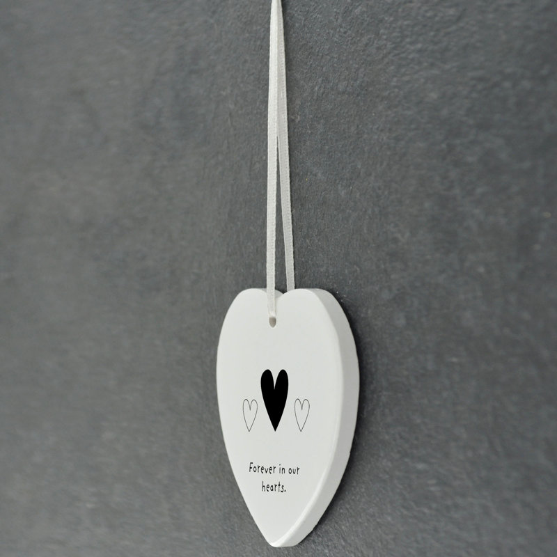 Sanson Forever In Our Hearts Heart Shaped Ceramic Ornament