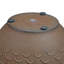 Pot de fleurs d'extérieur rond en métal 12,5 po x 12,5 po x 10,75 po Brun - Ralene-2076684570-2076684568