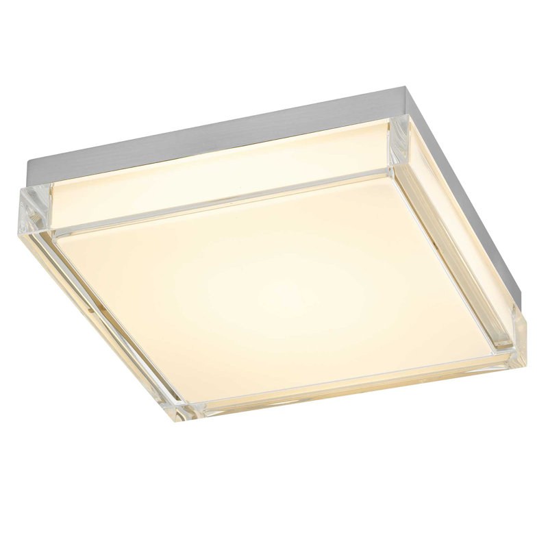 11-Inch Integrated LED Flush Mount, Chrome
