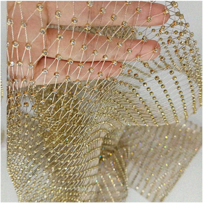 Fishnet Mesh Rhinestone Sheer Stretch