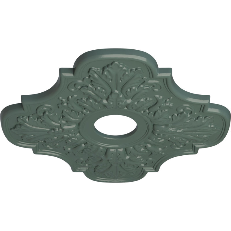 Médaillon de plafond H 17,75 po x l 17,75 po x P 1 po Peralta, Tourbillon de nuages