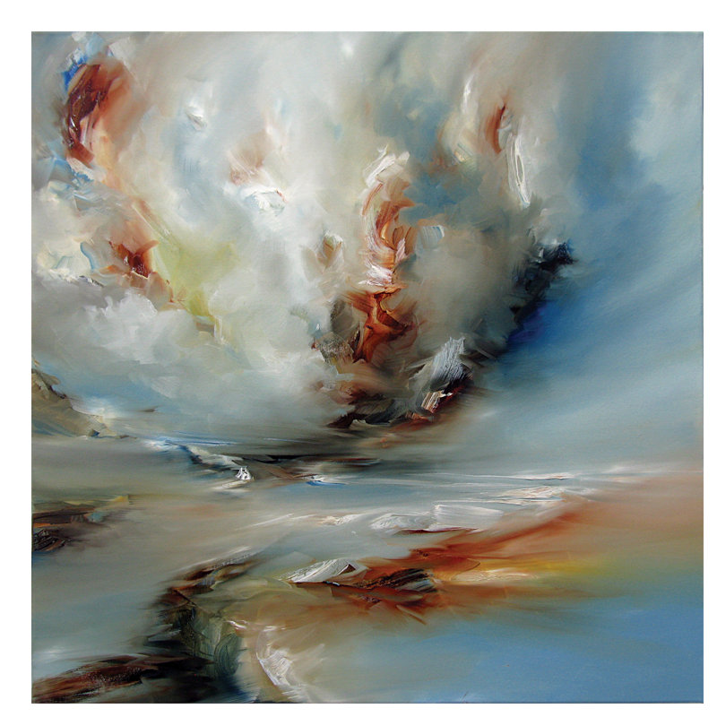 Light Twist by J.A Art - Wrapped Canvas Painting, 45.72 cm H x 45.72 cm W x 1.91 cm D