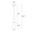 Mini-luminaire suspendu 1 lumière en nickel brossé avec abat-jour carré en verre blanc-1385797524