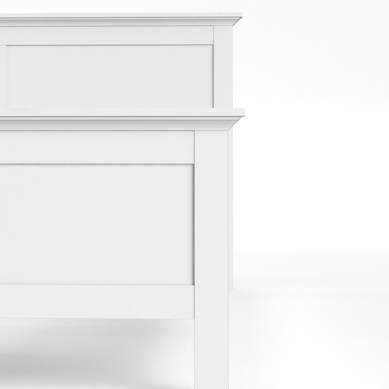 Woodburn Bed, Super King (6'), White