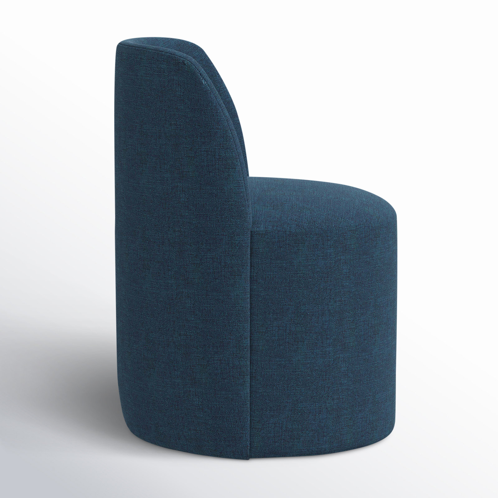 Begonia Dining Chair, Zuma Navy Textured Linen