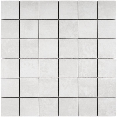 LE LEGHE 12.01 in. x 12.01 in. Squares Matte Porcelain Mosaic Wall and Floor Tile