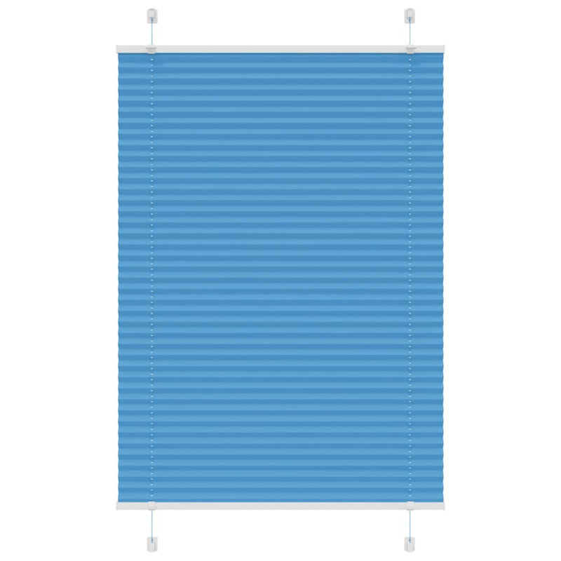 Room Darkening Pleated Shade, Blue, 70cmW x 100cmL