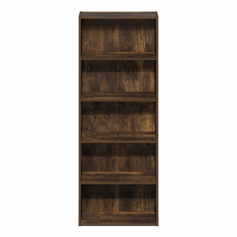 Bibliothèque à 5 niveaux Furinno Basic, (5 tablettes) H 43,66 po x l 16,61 po x P 7,28 po