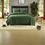 Ensembles de literie luxueux en velours vert, rembourrés de coton, charme contemporain