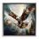 «Intense Eagle Spread Wings», art mural encadré par Roozbeh Bahramali