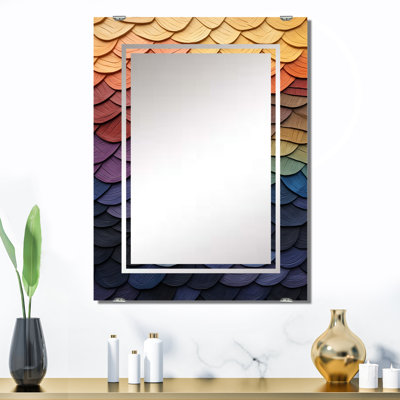 Unis - Miroir mural géométrique abstrait MIR137489
