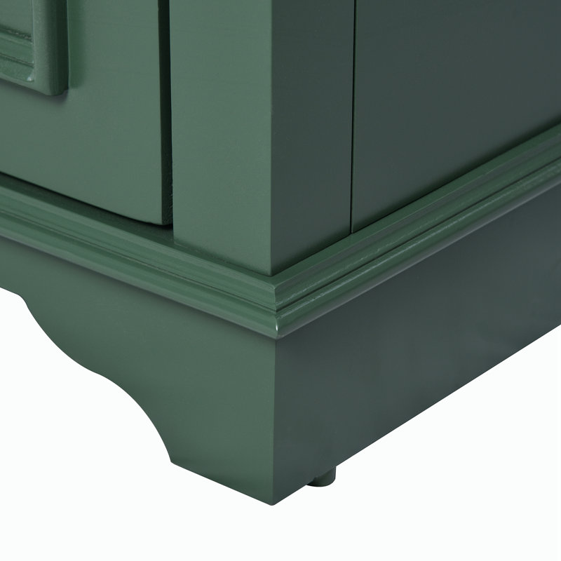 Ensemble de meuble-lavabo 24 po avec lavabo en céramique, Vert