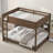Queen Over Queen Bunk Bed With Storage Cabinets, Bunk Bed With 2 Standard Plug Outlets & 2 USB Ports-28080984