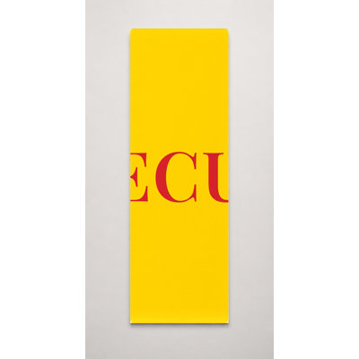 Drapeau mondial de l'Équateur - Monogramme de luxe en diamants - Bleu jaune rouge - Grande toile murale