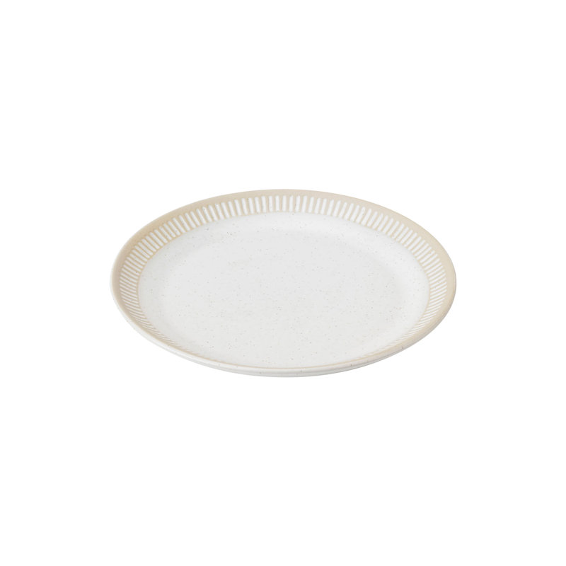 Knabstrup dinner plate, dinner plate, stoneware, dark gray, 19cm, Beige