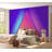 Premium Peel & Stick Wall Mural - Neon Zigzag Pattern-922936725