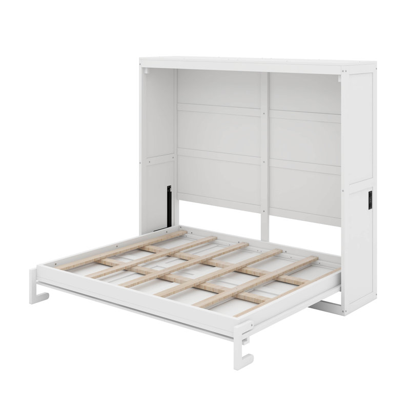 Full Murphy Bed Wall Bed, White