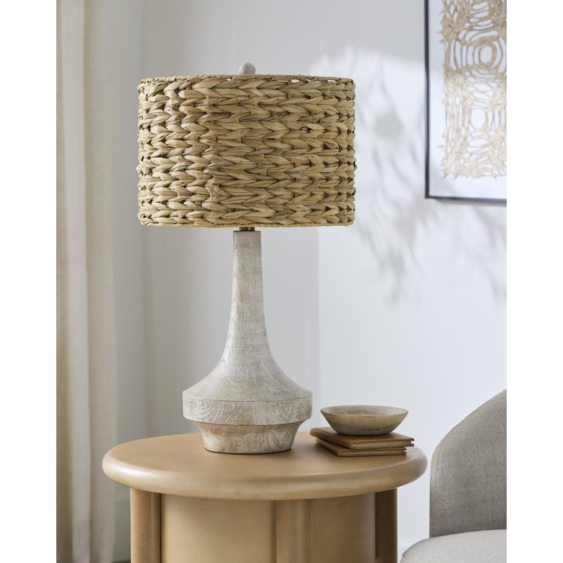 Carson Table Lamp, Distressed White