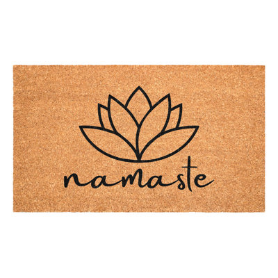 Namaste Lotus Doormat, 36" x 72"