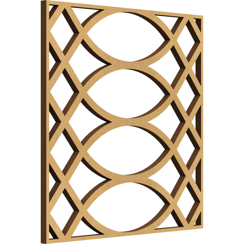 Panneaux muraux décoratifs en bois Montrose, Aulne, H 7 3/8 po x l 7 3/8 po x P 1/4 po