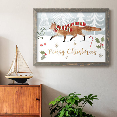 Woodland Christmas Collection, peinture sur toile encadrée