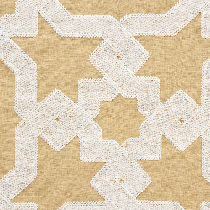 Tissu de broderie Cordoba, Ocre