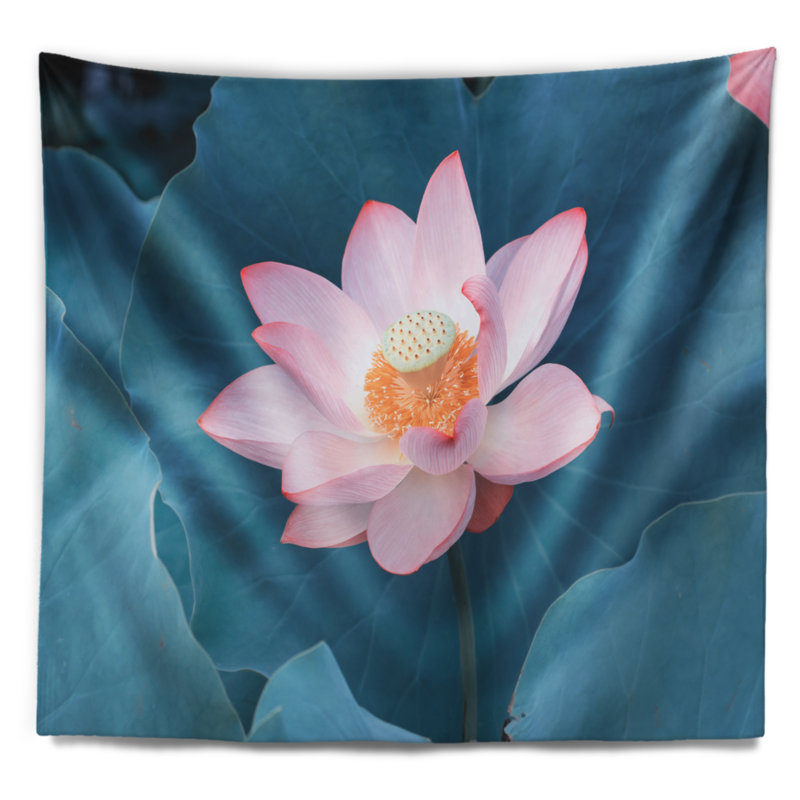 Tapisserie de plage rose, H 78 po x l 92 po