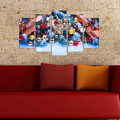 5 Piece Unframed Graphic Art on MDF