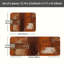 Tapis de cuisine antidérapant 2 pièces Rustic Block-775614626