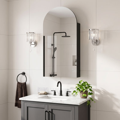 W H Wall Mounted Required Medicine Cabinet Mirror 4